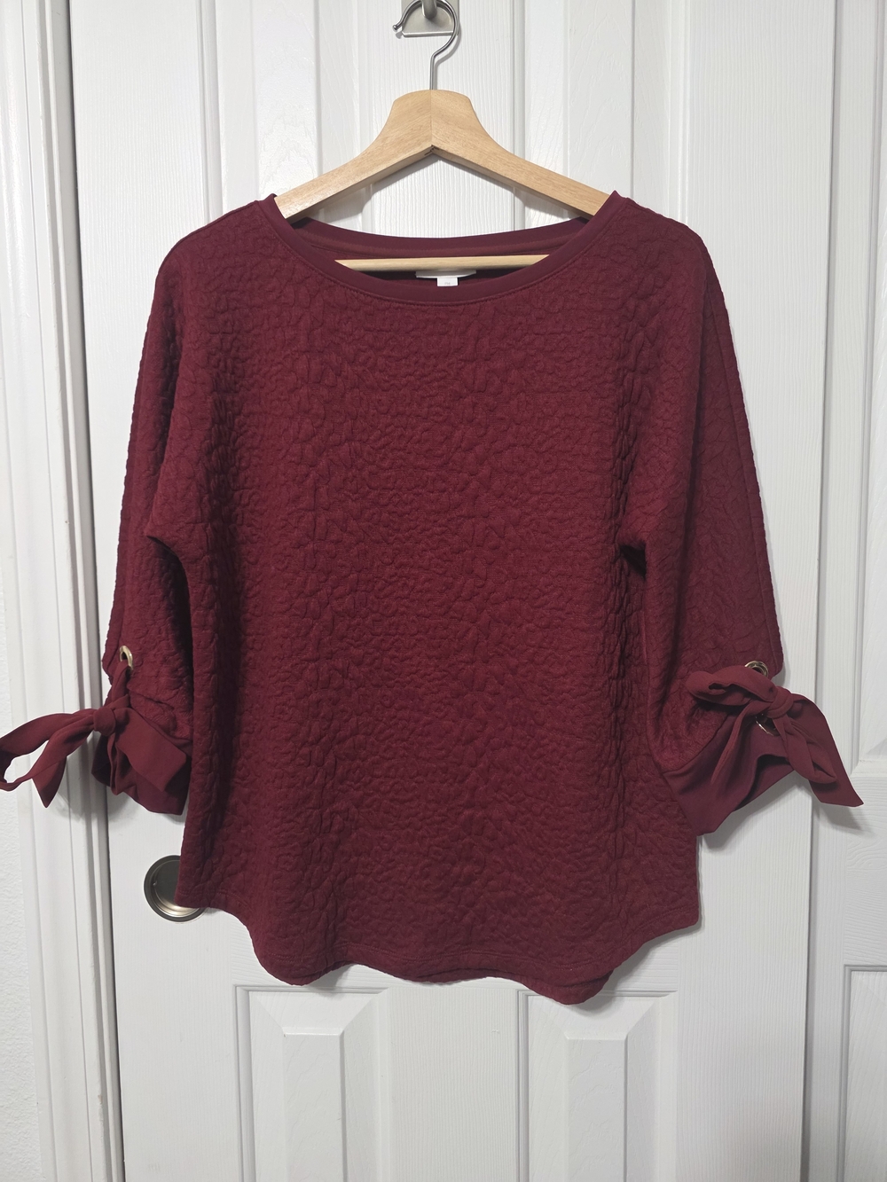 Women's Red Sweater Top, Charter Club, Petite Medium